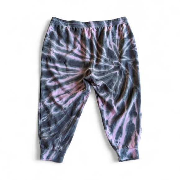 Torrid Cupro Crop Tie Dye Buttery Soft Jogger Plus Elastic Waist Sweatpants Sz 3 - Picture 5 of 10